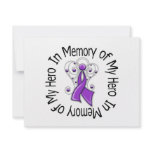 In Memory of My Hero Leiomyosarcoma Angel Wings Invitations