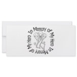 In Memory of My Hero Lung Cancer Angel Wings Customized Rack Card