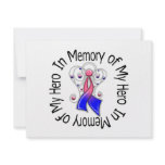 In Memory of My Hero Male Breast Cancer Angel Wing Personalized Invite