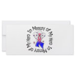 In Memory of My Hero Male Breast Cancer Angel Wing Rack Cards