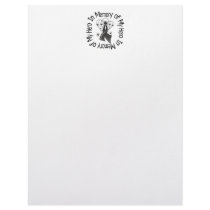 In Memory of My Hero Melanoma Angel Wings Letterhead Template