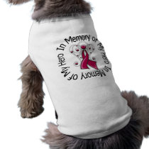 In Memory of My Hero Multiple Myeloma Angel Wings Dog Clothes