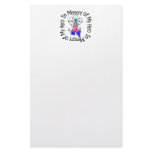 In Memory of My Hero Thyroid Cancer Angel Wings Stationery Design