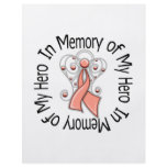 In Memory of My Hero Uterine Cancer Angel Wings flyers