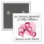 In Memory of My Mother - Breast Cancer Pin