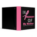 In Memory of My Mother Breast Cancer Tribute Album binders