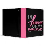 In Memory of My Mother-in-Law Breast Cancer Album binders