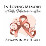 In Memory of My Mother-in-Law - Uterine Cancer t-shirts