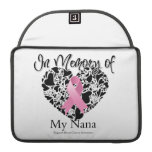 In Memory of My Nana - Breast Cancer Awareness MacBook Pro Sleeves