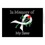 In Memory of My Sister - Lung Cancer Card