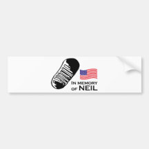 In memory of neil autosticker