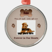 In Memory of Your Dog Christmas Ornaments