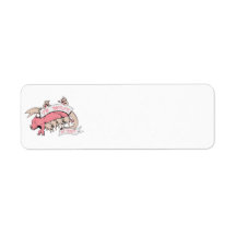 in milk we trust sow and baby pigs return address label