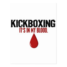 In My Blood KICKBOXING Post Card