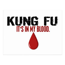 In My Blood KUNG FU Post Card