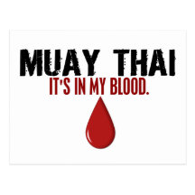 In My Blood MUAY THAI Postcard