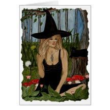 In My Magic Garden Blank Card