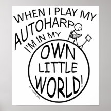In My Own Little World Autoharp Poster