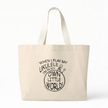 In My Own Little World Ukulele Tote Bag