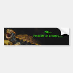 "In No Hurry" Turtle Bumper Sticker