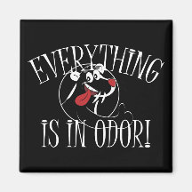 In Odour Skunk Refrigerator Magnets