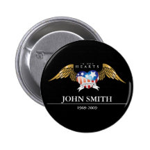 In Our Hearts Forever Customizable Button