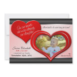 In Our Hearts - Red Heart Adoption Announcements