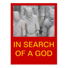 IN SEARCH OF A GOD POST CARD