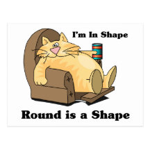 In shape cat postcards