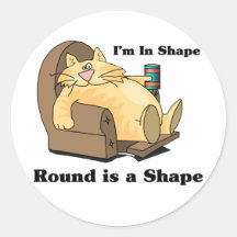 In shape cat stickers