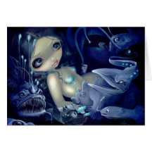 "In the Abyss" Greeting Card