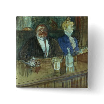 In the Bar: The Fat Proprietor Pinback Button