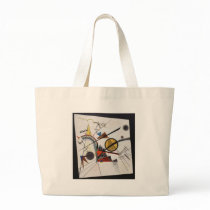 In the Black Square Tote Bag