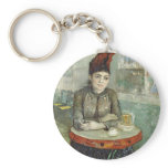 In the café: Agostina Segatori in Le tambourin Key Chains