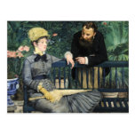 In the Conservatory, Édouard Manet Postcard