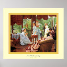 In The Conservatory ~ James Tissot ~ Fine Art Print