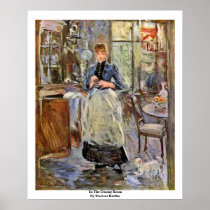 In The Dining Room By Morisot Berthe Poster