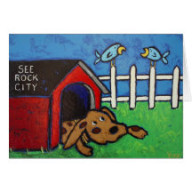 in the doghouse card