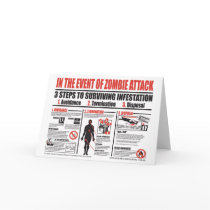 In The Event of Zombie Attack NOTE CARD