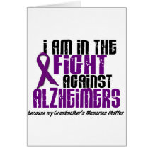 In The Fight Against Alzheimer's GRANDMOTHER Cards