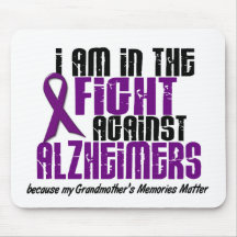 In The Fight Against Alzheimer's GRANDMOTHER Mousepads