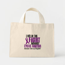 In The Fight Against Cystic Fibrosis DAUGHTER Tote Bag