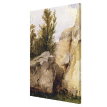 In the Forest of Fontainebleau, c.1825 (oil on can Gallery Wrap Canvas