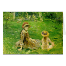 In the Garden At Maurecourt Berthe Morisot Card