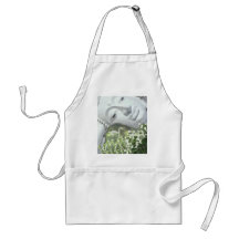 In the Garden - Quan Yin & Flowers Aprons