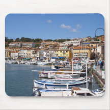 In the harbour in Cassis village. Fishing and Mousepads