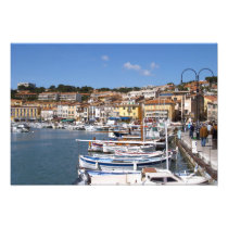In the harbour in Cassis village. Fishing and