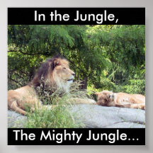 In the Jungle, the mighty jungle Posters