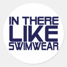 In The Like Swimwear Round Stickers
