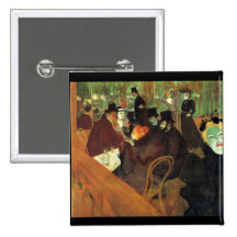 In the Moulin Rouge by Toulouse-Lautrec Button
